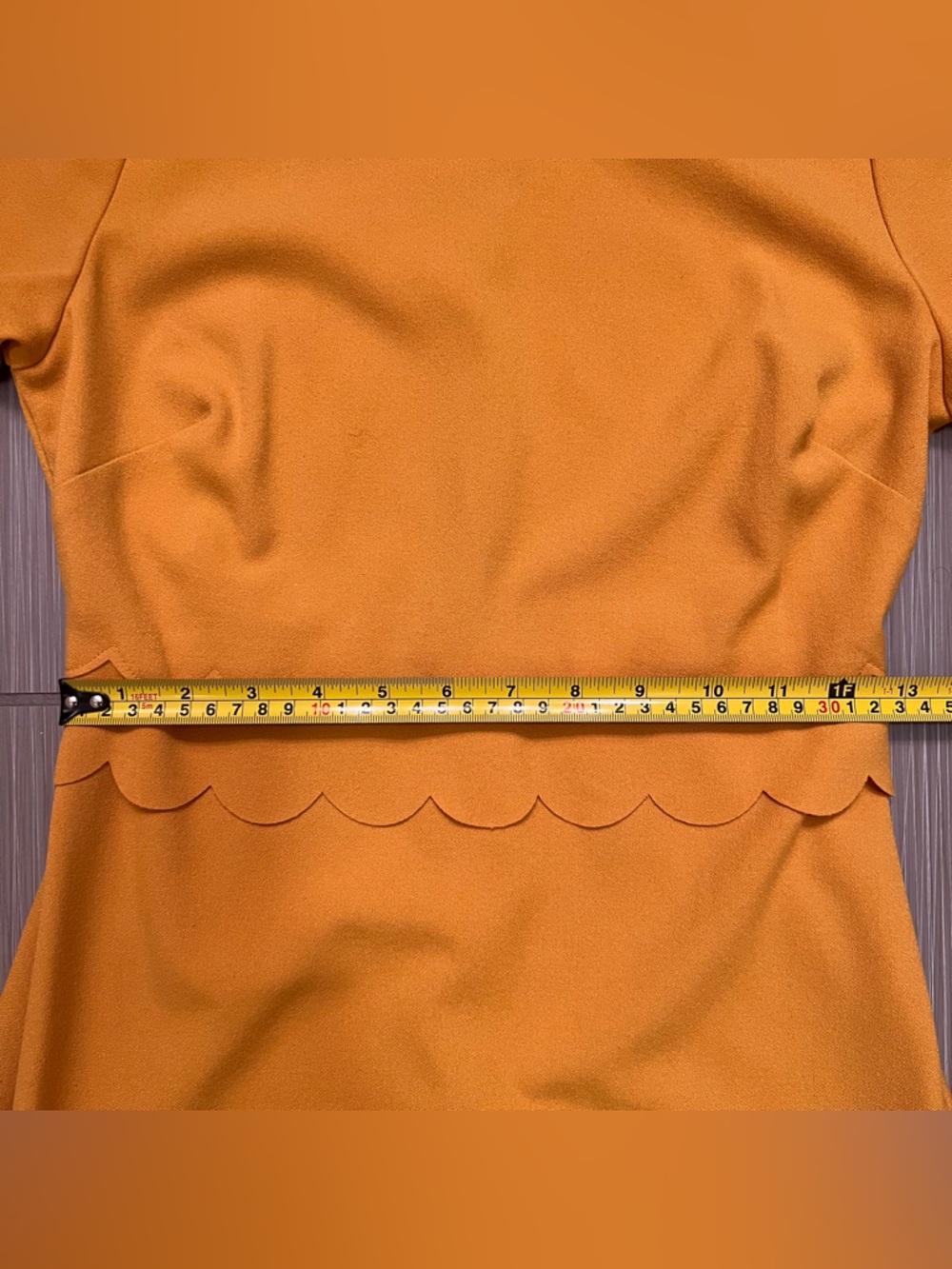 Banana Republic Mustard 3/4 Sleeve Dress Jackie O Style - Picture 9 of 11